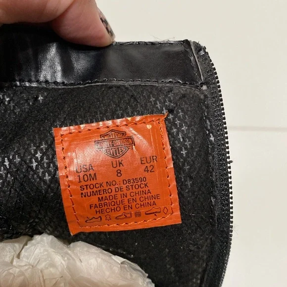 Harley Davidson Holly Black Leather Boots - Picture 17 of 17